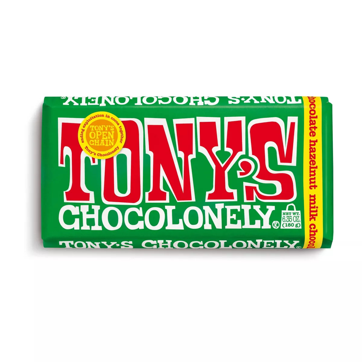 Tony's Chocolonely Hazelnut Bar Candy - 6.35oz | Target