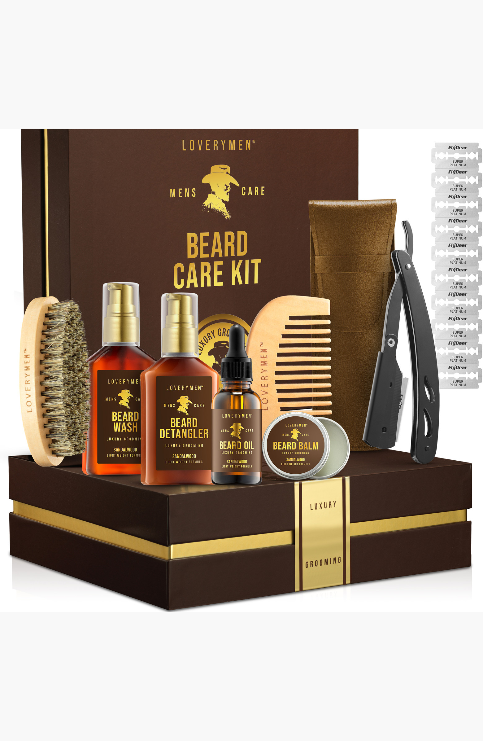 13 Piece Beard Care Kit - Ultimate Grooming Set with Oil, Balm, Wash, Razor & More | Nordstrom