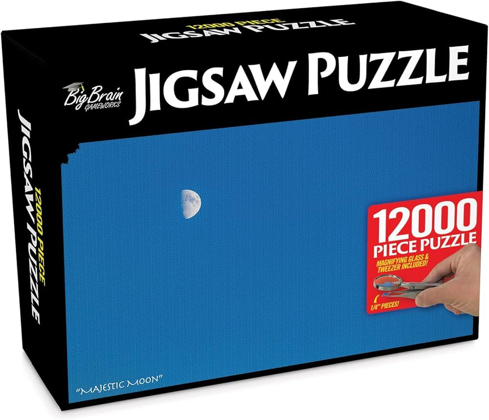 Prank-O 12,000 Piece Jigsaw Puzzle, Gag Gift Empty Box, Birthday Box, Wrap Your Real Present in a... | Amazon (US)