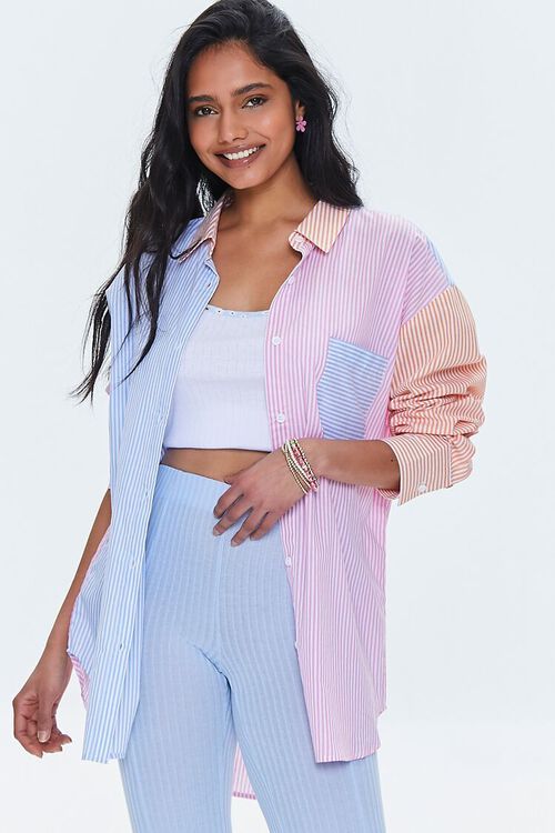 Striped Colorblock Shirt | Forever 21 | Forever 21 (US)
