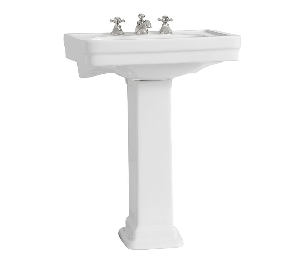 Saif 26” Ceramic Single Sink Pedestal | Pottery Barn (US)