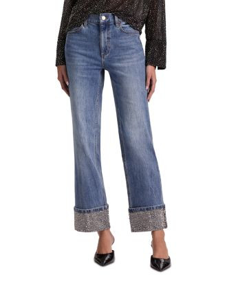 High Rise Straight Jeans in Brooklyn Blue | Bloomingdale's (US)