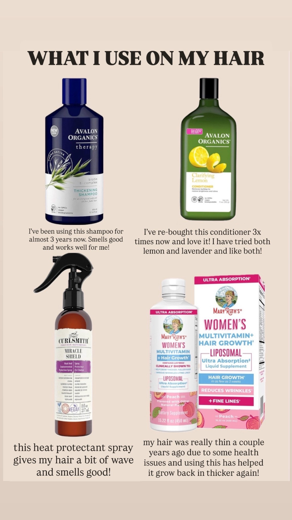 These are the products I’ve been using on my hair for years now. I also linked my curling irons, comb and clips!

#LTKBeauty #LTKSeasonal #LTKStyleTip