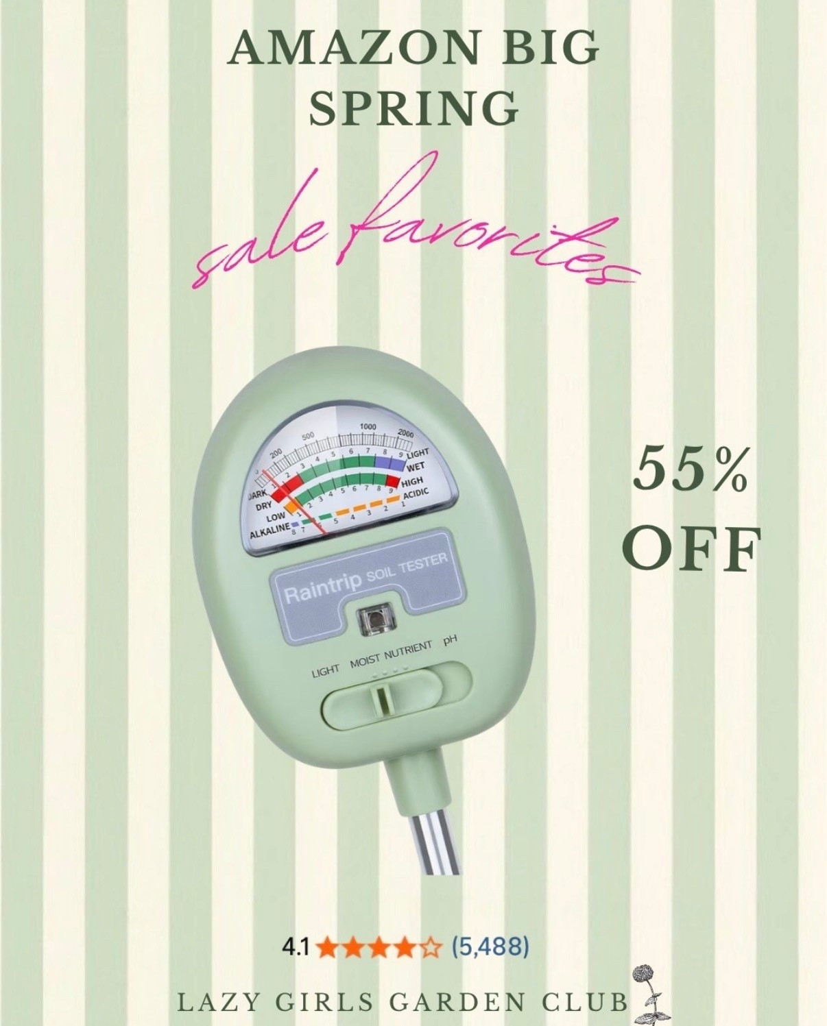 This soil pH meter is over half off today for Amazon’s big spring sale!!

#LTKSeasonal #LTKSaleAlert #LTKHome