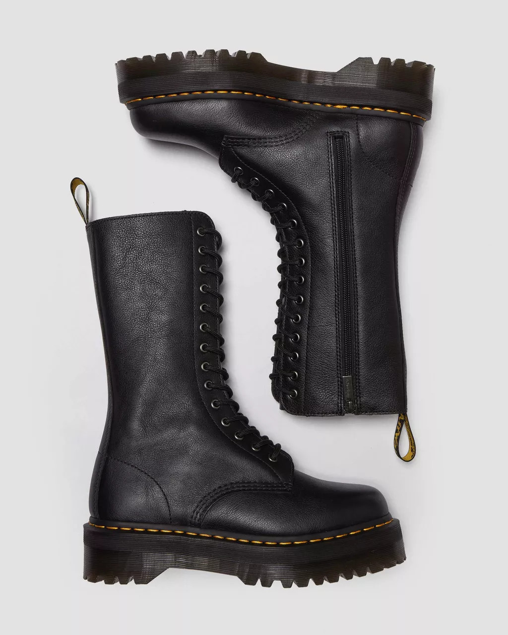 1B99 Pisa Leather Mid Calf Lace Up Boots | Dr. Martens