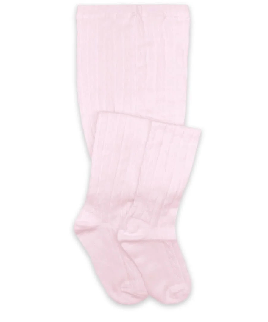 Pink Cable Knit Tights - Jefferies Socks | JoJo Mommy