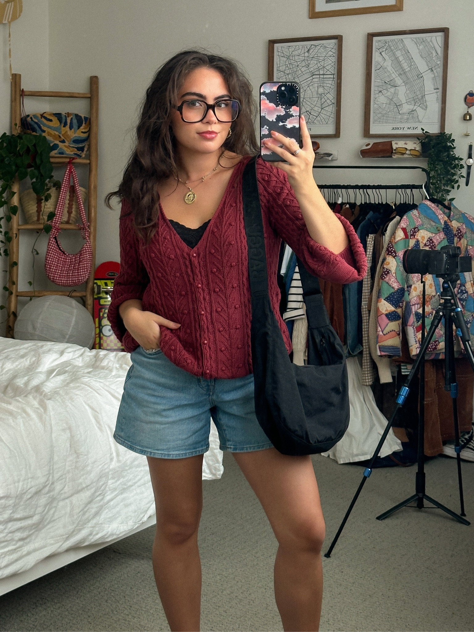 obsessed with a berry / red cardigan for autumn; such a perfect seasonal staple 🎃♥️🍂

#LTKSeasonal #LTKitbag #LTKHalloween