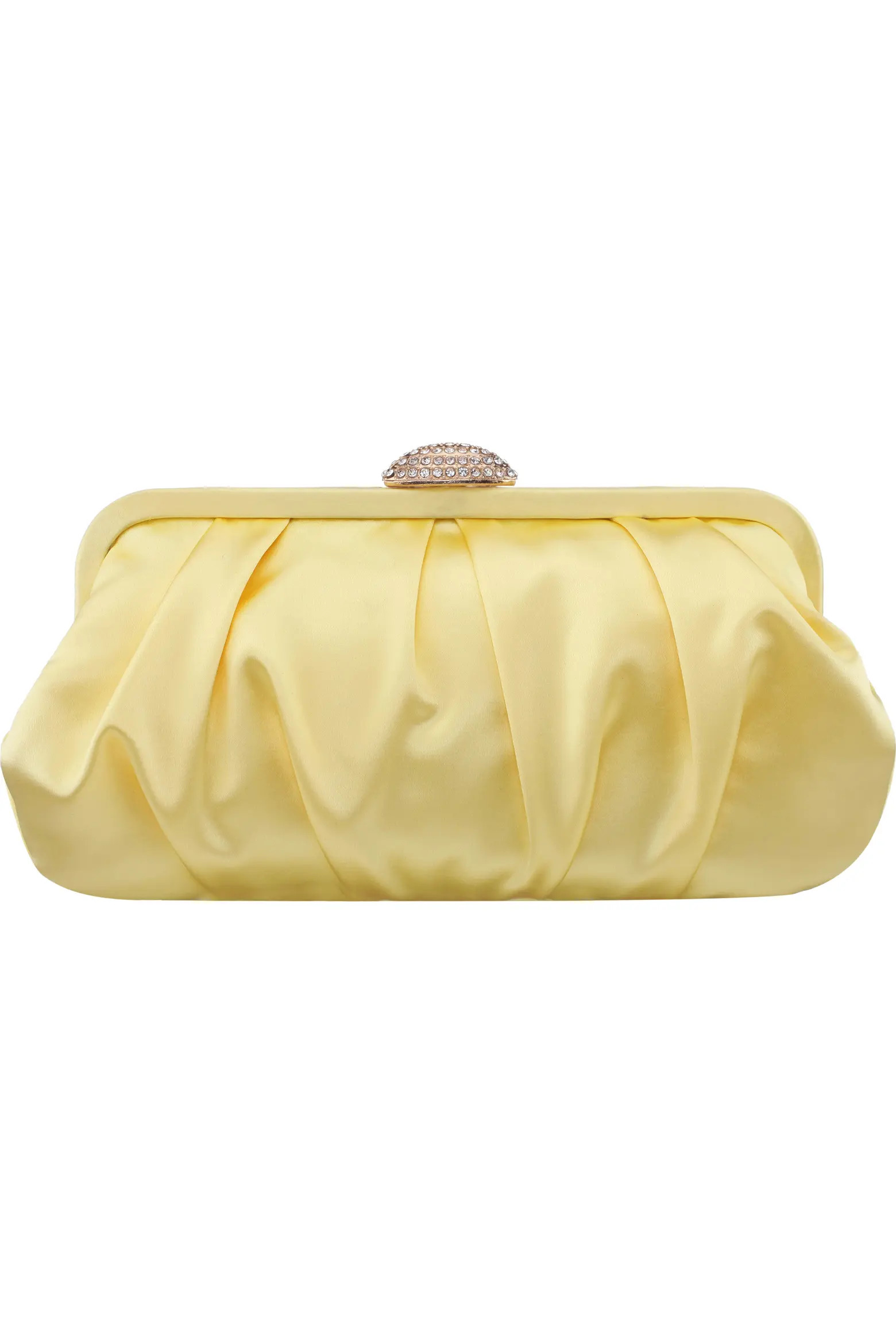 Nina Concord Pleated Satin Frame Clutch (Women) | Nordstrom | Nordstrom