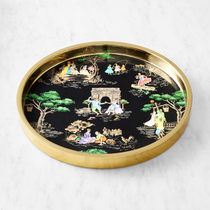 Williams Sonoma x Sheila Bridges Harlem Toile Tray | Williams-Sonoma