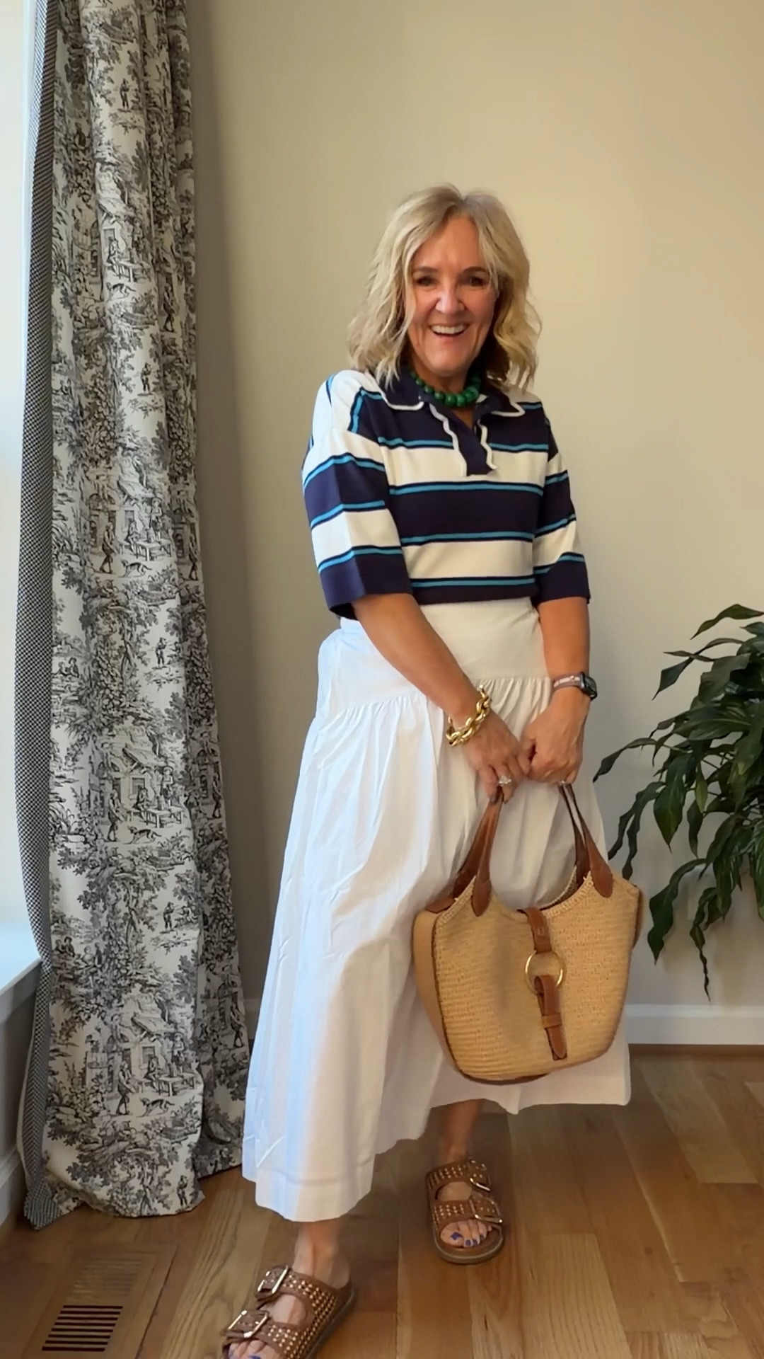 Target white skirt size medium 
Sweater size small 
10% off my purse code NANETTE 

#LTKSaleAlert #LTKPetite #LTKOver40