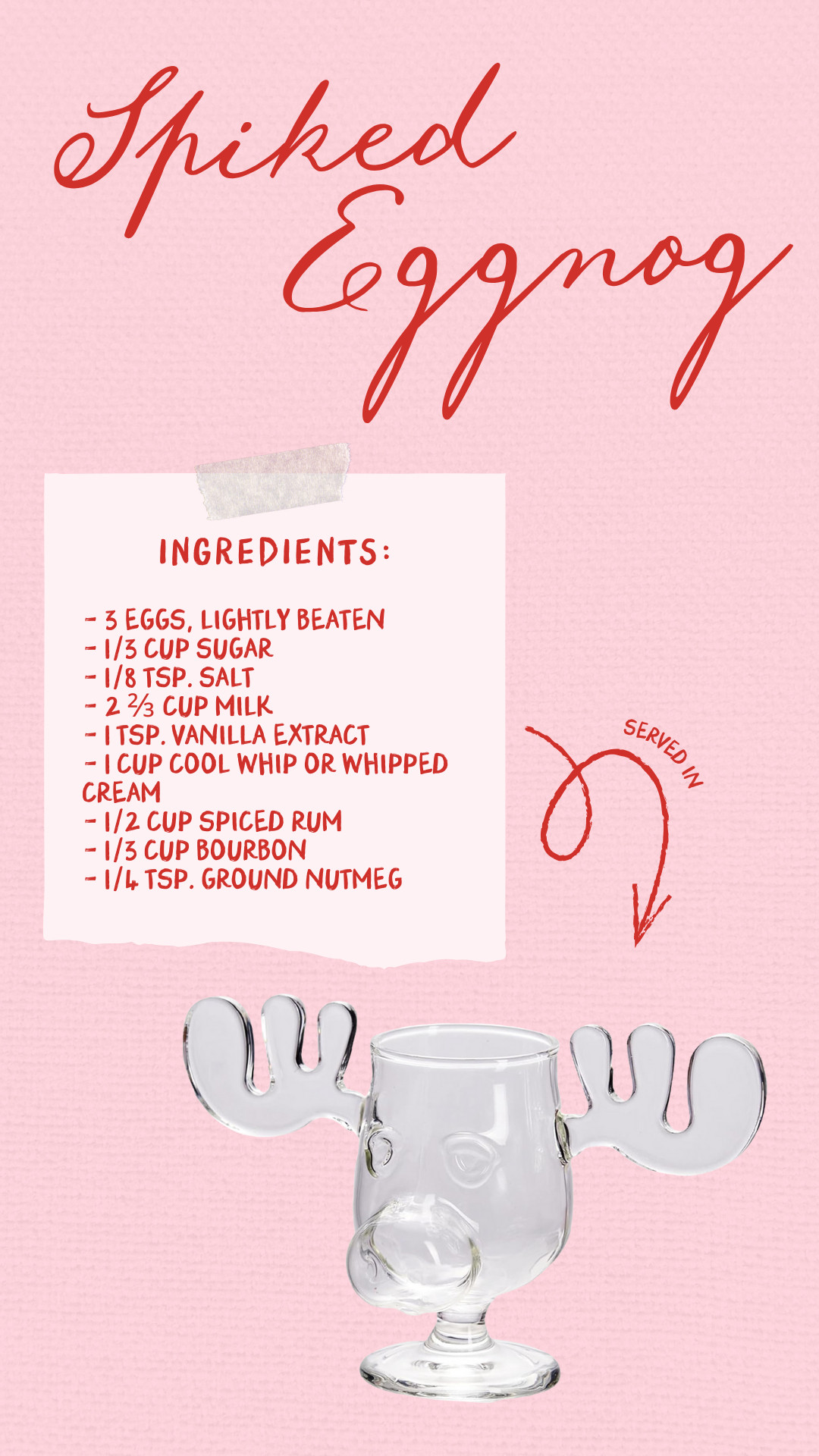 Christmas eggnog in a reindeer glass?? Need we say more!!  

 #LTKHoliday #LTKSeasonal #LTKHome