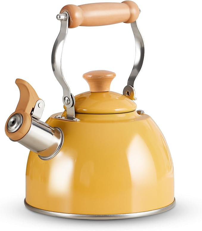ROCKURWOK Tea Kettle, Tea Pot with Cool Touch Ergonomic Handle, Teapot Food Grade Stainless Steel... | Amazon (US)