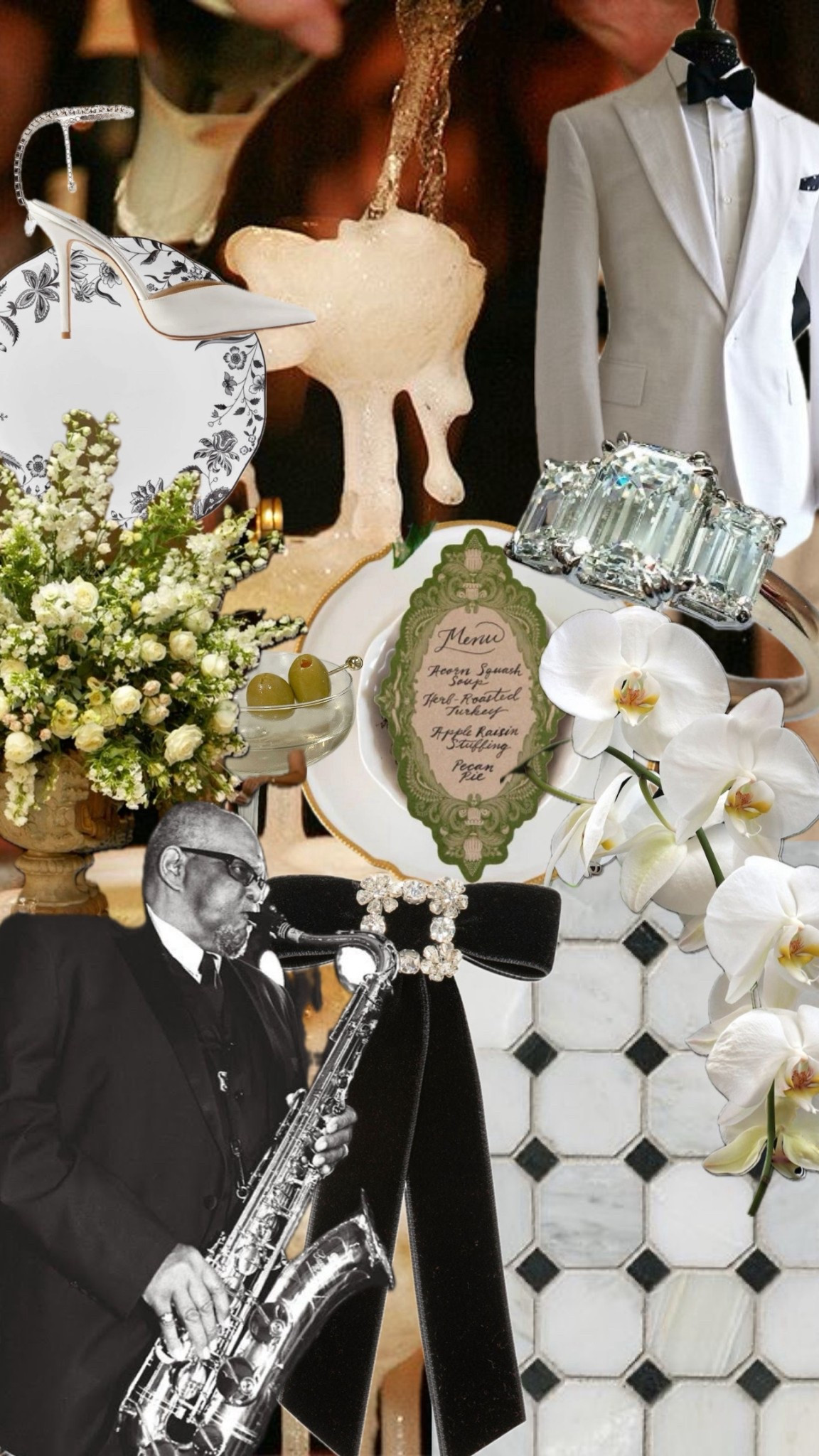 Jazz/NYC Themed Wedding / Dinner essentials ✨🥂🤍

#LTKParties #LTKWedding #LTKSeasonal