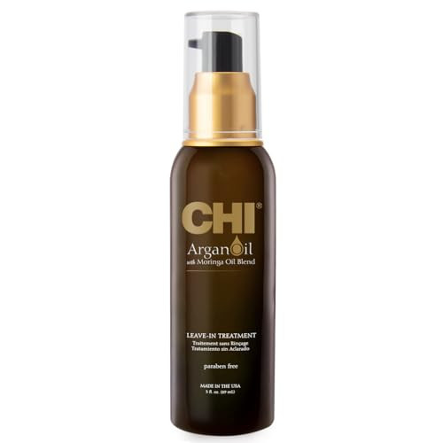 CHI Argan Oil Leave In Treatment, Argan Plus Moringa Oil, Lightweight Formula To Moisturize Dull & Damaged Hair, Sulfate & Paraben-Free, 3 Oz | Amazon (US)