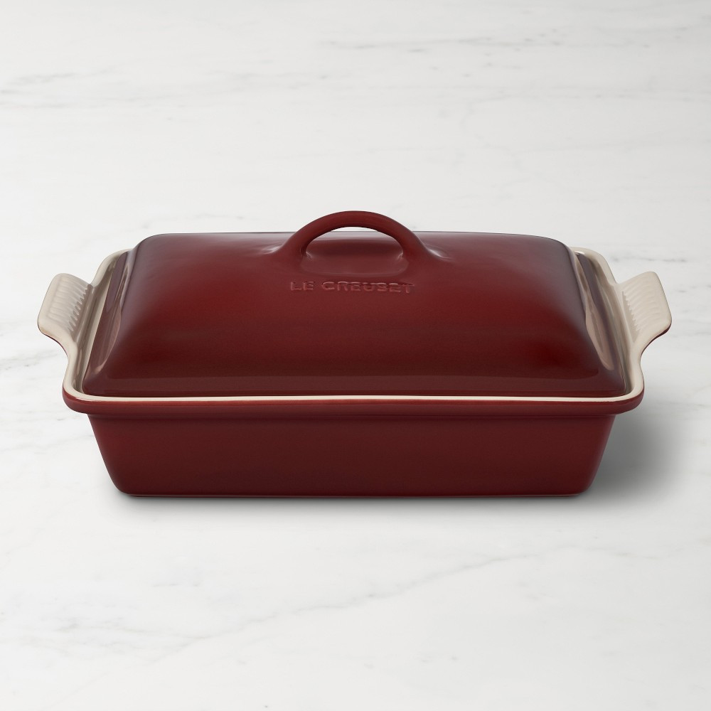 Le Creuset Heritage Stoneware Rectangular Covered Casserole, 4-Qt. | Williams-Sonoma