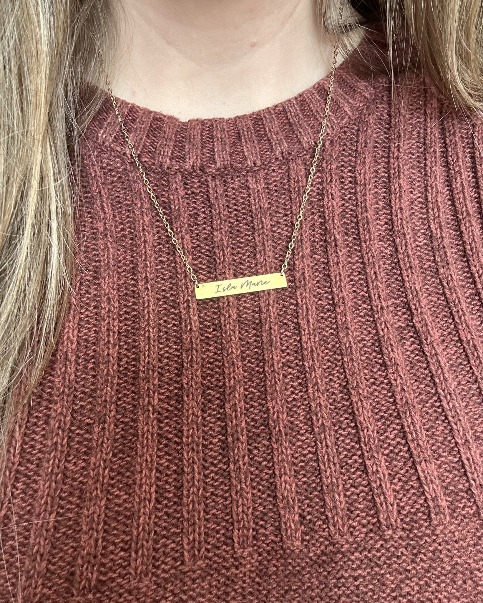 My sister (Joy) gifted me this beautiful, necklace after I lost our baby girl, Isla Marie. I love that it is double sided with Isla’s name on one side and her birthday on the other. I wear mine all the time and love it. I’ve linked a similar one on Etsy. 

#LTKFamily #LTKFindsUnder50 #LTKBaby