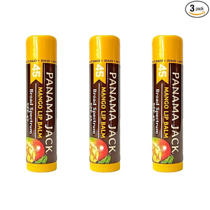 Panama Jack Sunscreen Lip Balm - SPF 45, Broad Spectrum UVA-UVB Sunscreen Protection, Prevents & ... | Amazon (US)