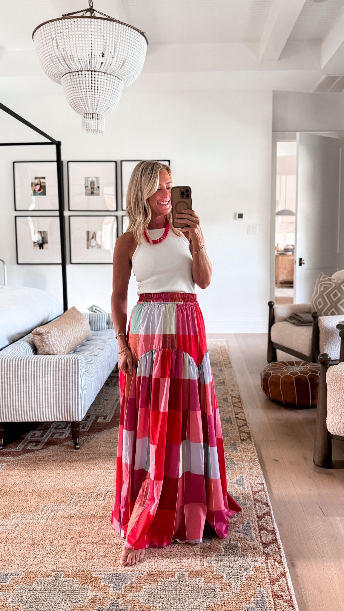 How darling is the pattern on this color block skirt?! Pairs perfectly with these tanks from Amazon with a built in bra. 
Tank: small
Skirt: small

#LTKootd #LTKOver40 #LTKSeasonal