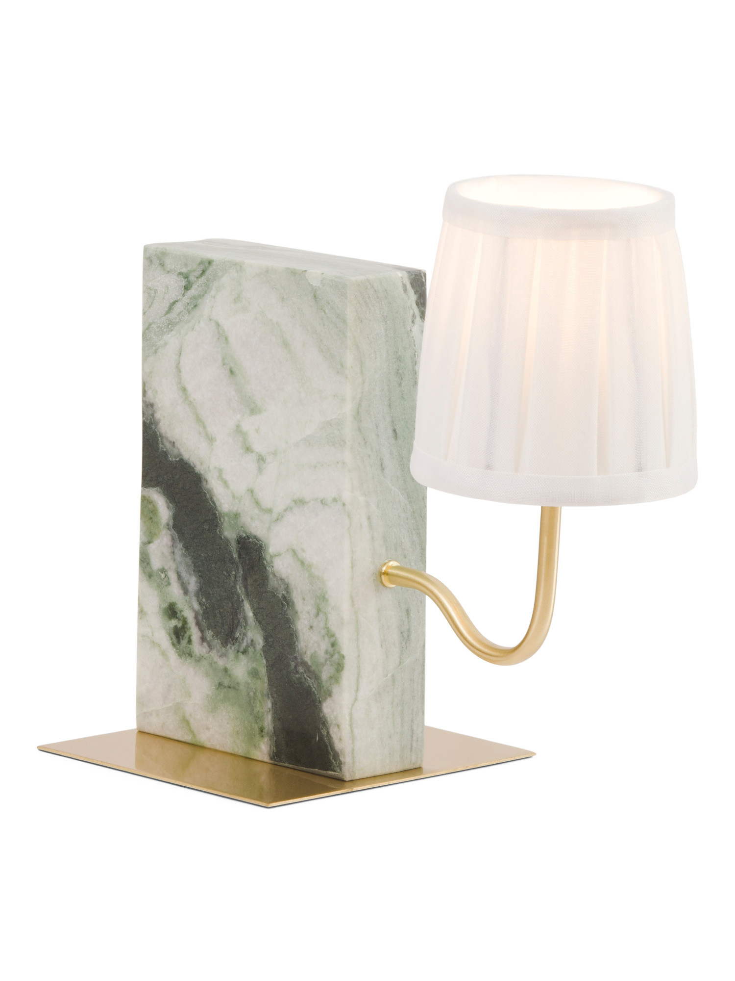 13x6.5x11.25 Solid Marble Bookend Lamp | Marshalls