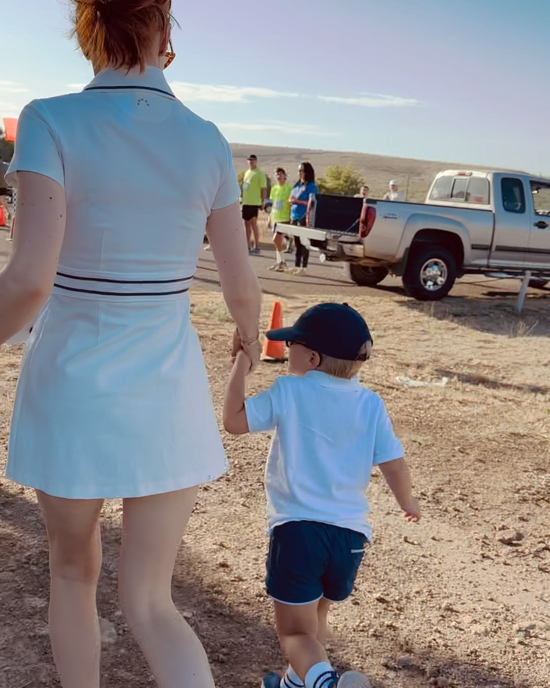 Boots’ first race! Let’s go Bubba! 

Wore my Varley tennis pickle ball set from last year and they made a very similar version this year. It’s timeless. 
I also tested out my new APL shoes. You might know this brand because they were actually banned from the NBA for being performance enhancing 👀

#LTKFamily #LTKActive #LTKFitness