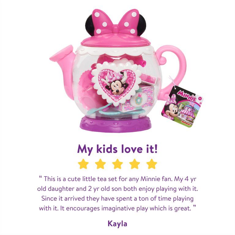 Minnie Mouse Terrific Teapot, Kids Pretend Play Tea Set, Officially Licensed Kids Toys for Ages 3... | Walmart (US)