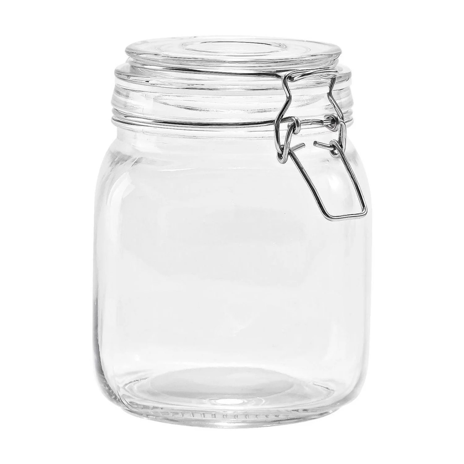 Mainstays Kitchen Food Storage 38-Ounce Clear Glass Lock Lid Jar, Airtight seal Volume-4.2cups/1L | Walmart (CA)