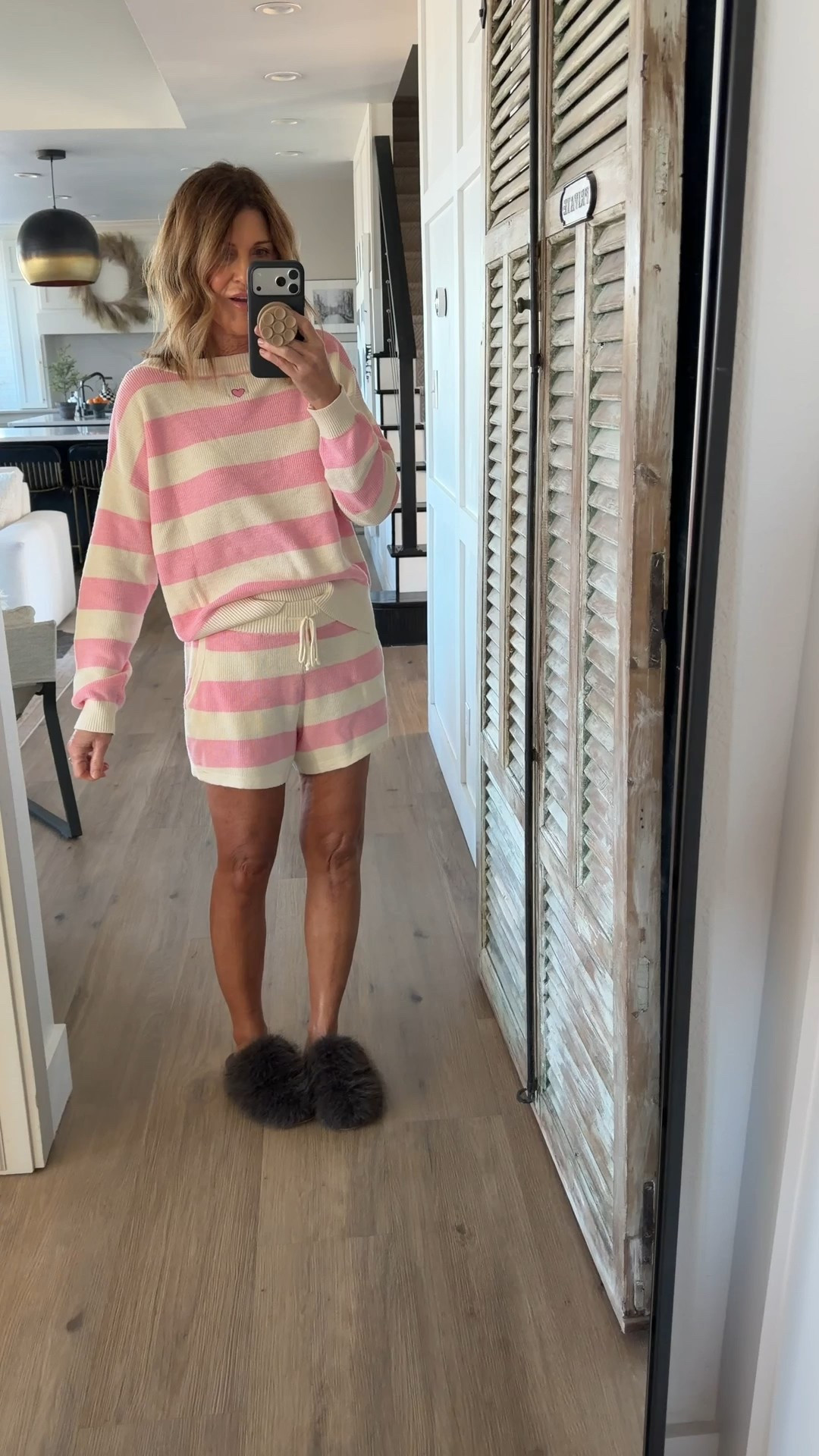 I’m in a medium top and medium short striped sweater set new target arrival 