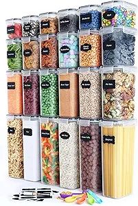 Chef's Path Airtight Food Storage Container Set - 24 PC - Kitchen & Pantry Organization - BPA-Fre... | Amazon (US)