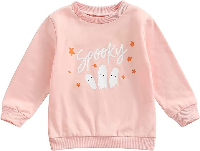 Toddler Baby Halloween Outfit Boy Girl Pumpkin Sweatshirt Crewneck Pullover Sweater Long Sleeve S... | Amazon (US)