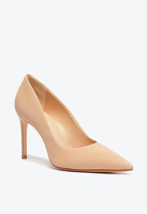 Schutzsapato scarpin bege schutz salto alto fino nobuck | ZZ Mall (BR)