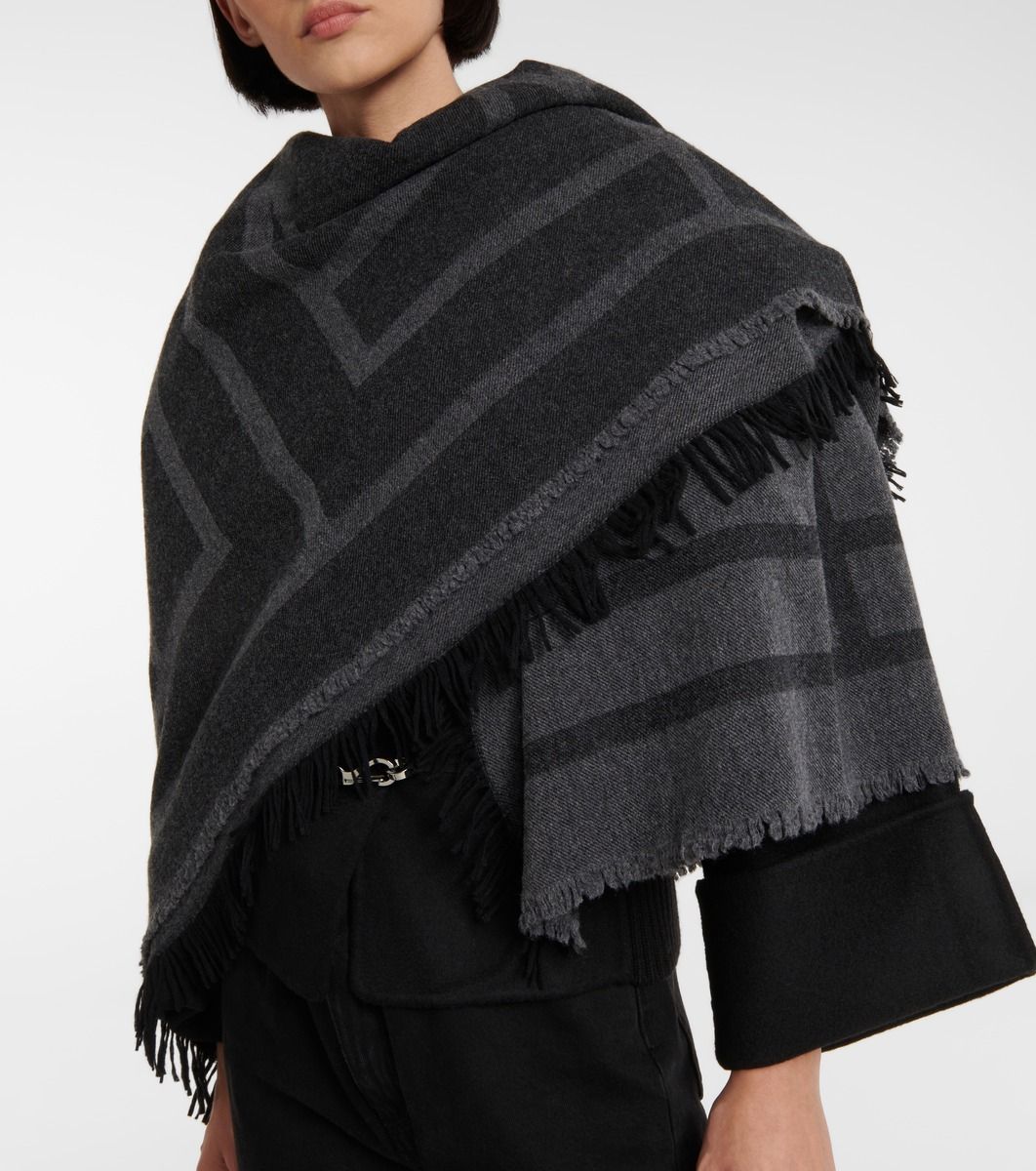 Logo wool and cashmere scarf | Mytheresa (US/CA)