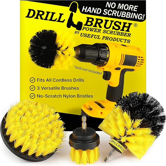 Drillbrush Drill Brush Attachment Set for Bathroom Cleaning – Power Scrubber Brush Kit for Tub,... | Amazon (US)
