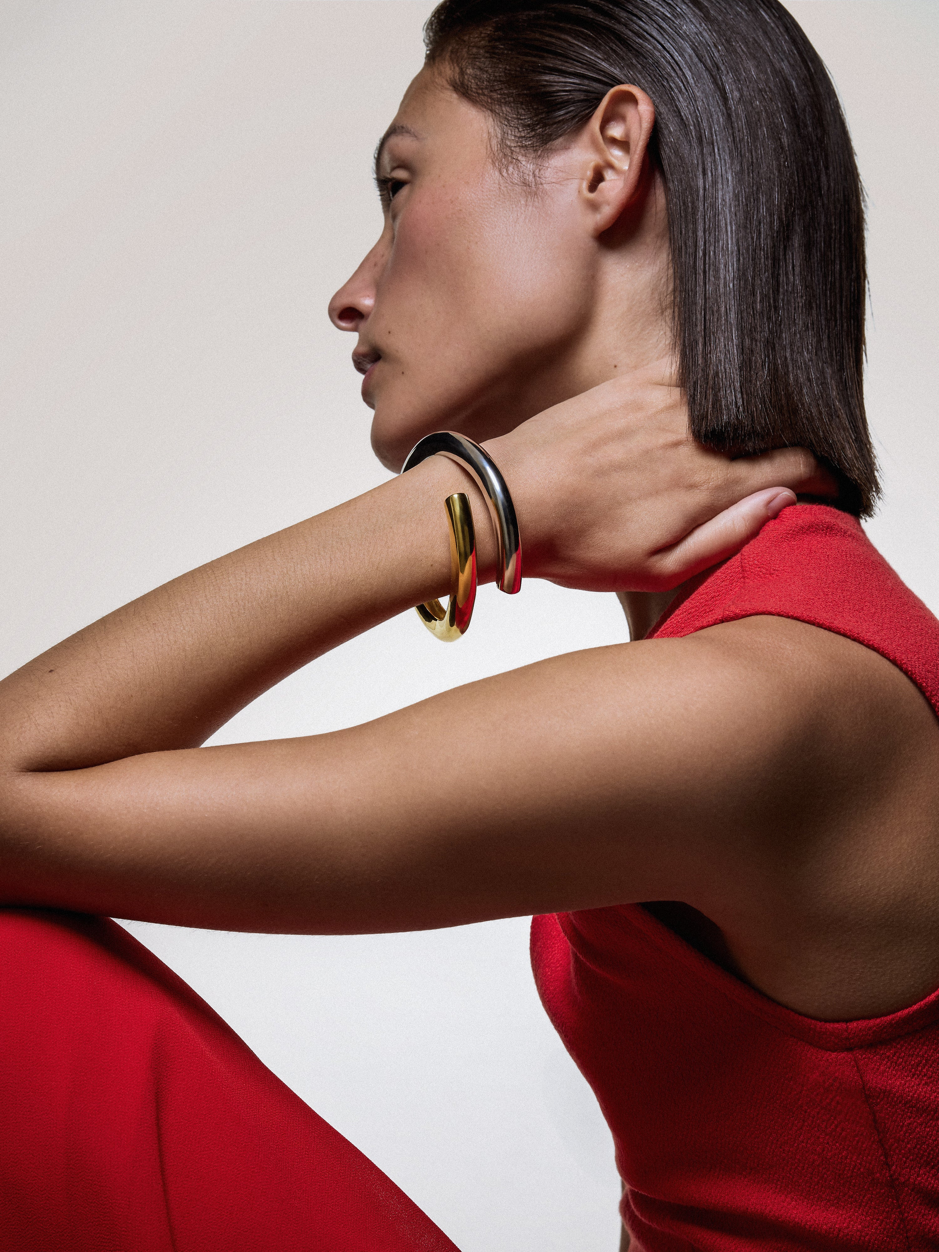 Mixed Metal Wrap Bangle | Multi | Jigsaw (UK)