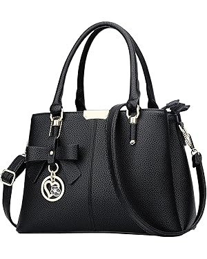 KKXIU 3 Zippered Compartments Purses and Handbags for Women Top Handle Satchel Shoulder Ladies Ba... | Amazon (US)