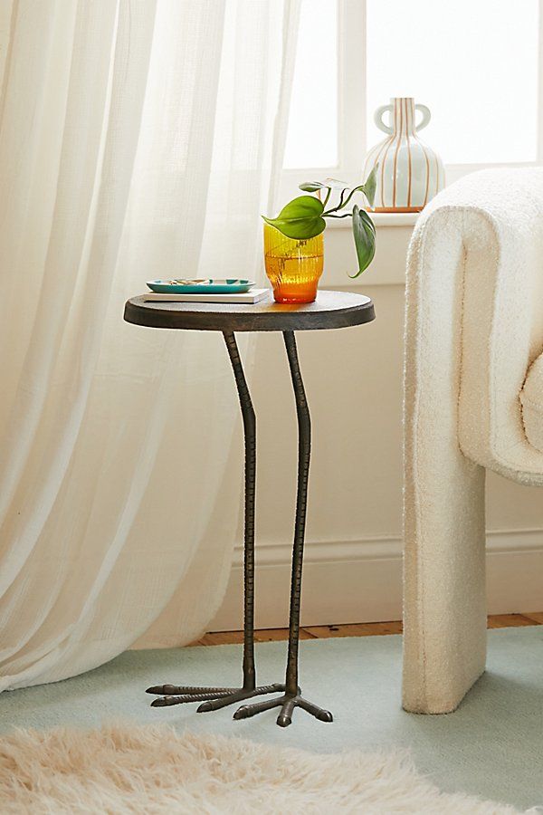 Birdy Side Table - Gold One Size at Urban Outfitters | Urban Outfitters US