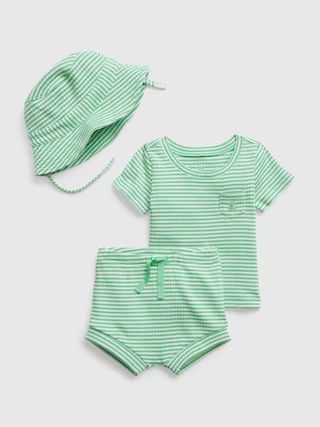 Baby Three-Piece Rib Outfit Set | Gap (US)
