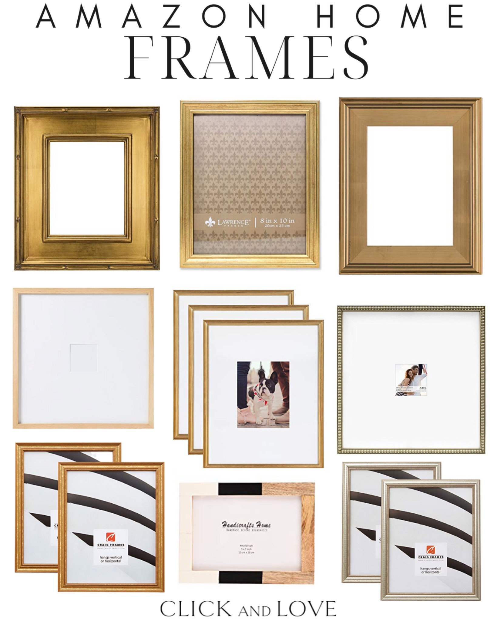 Pretty frames from Amazon to display your family photos or favorite prints! 

Amazon, Amazon home, Amazon finds, Amazon must haves, picture frames, frames, gold frame, wood frame, silver frame, budget friendly frame, wall decor, home decor, traditional decor, modern decor #amazon #amazonhome



#LTKunder50 #LTKstyletip #LTKhome