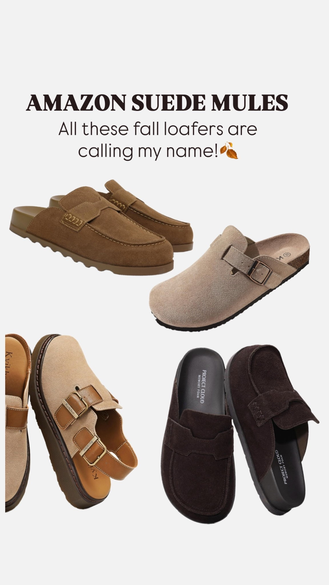 All the fall things! These Amazon suede loafers and mules are calling my name this fall.

#LTKFindsUnder50 #LTKShoeCrush