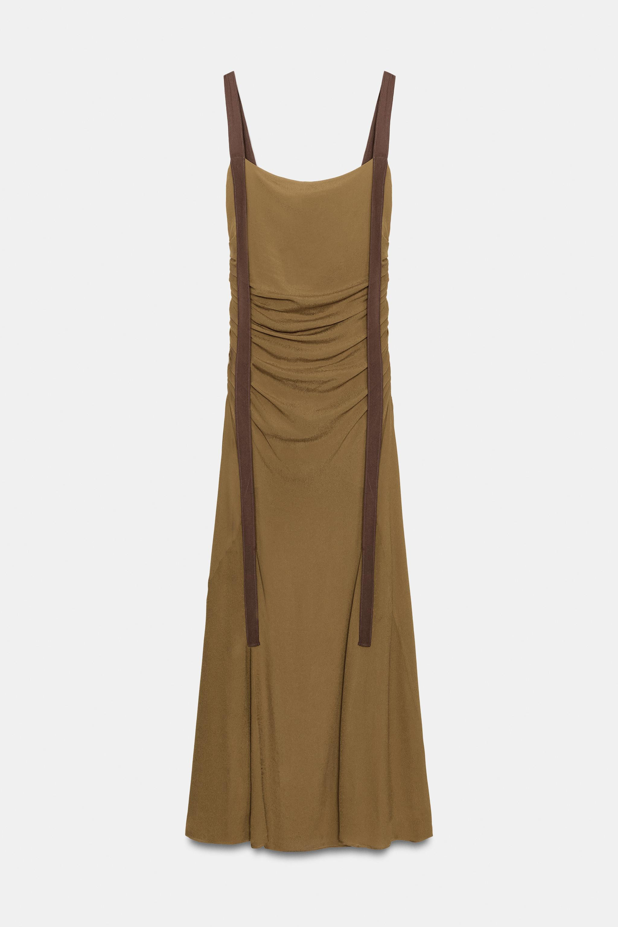 ROBE DRAPÉE EN GEORGETTE | Zara FR
