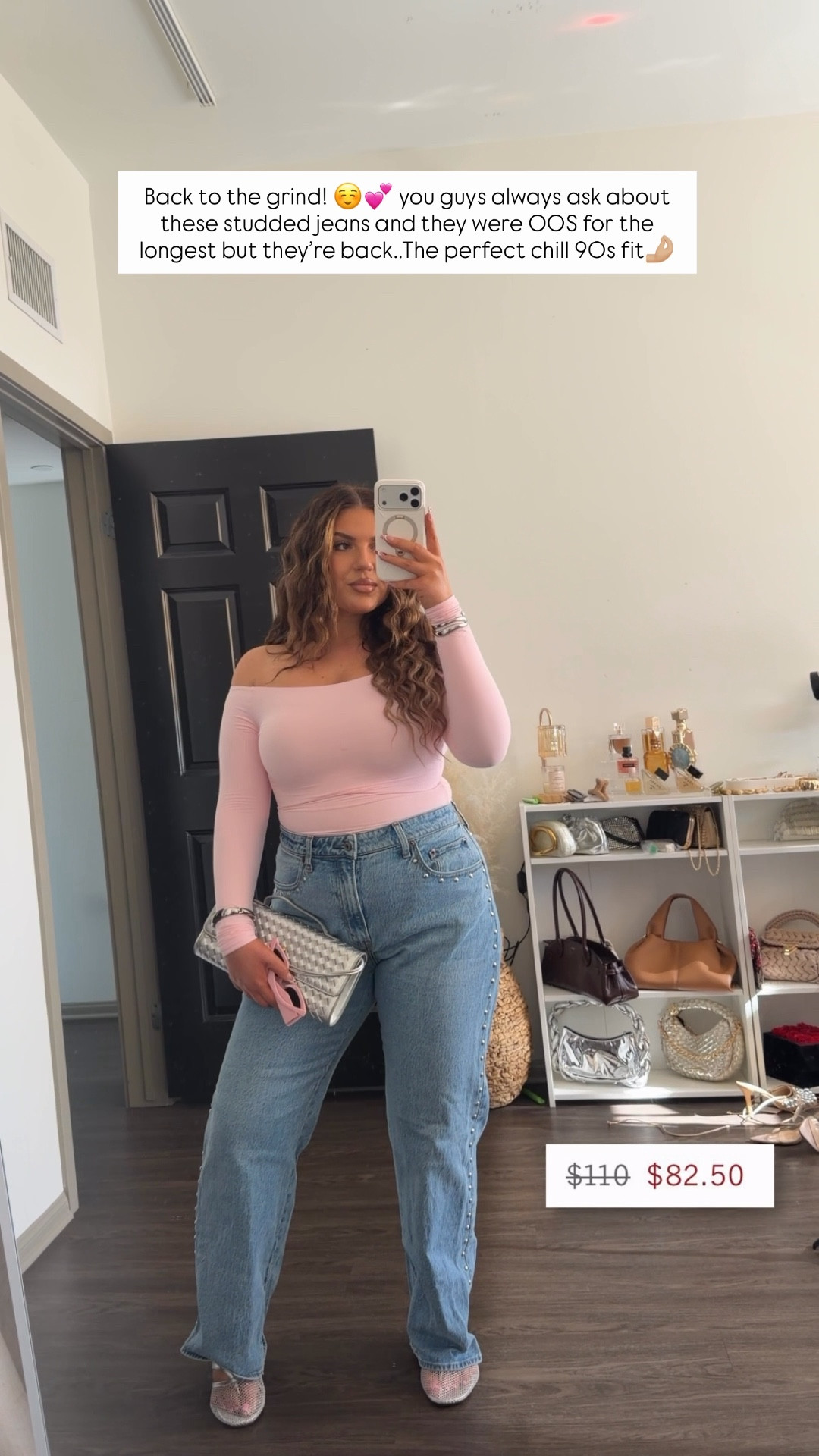 Valentine’s day Inspo!💕 wearing a large in the top – stretchy! And a 31 regular in the jeans – I’m 5’5 and a size 12 for reference!

#LTKMidsize #LTKValentine