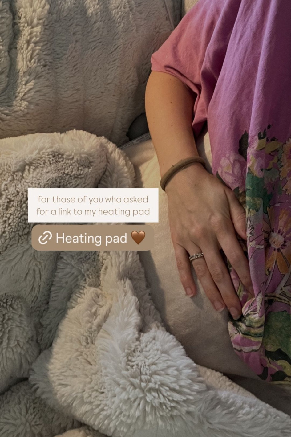 fuzzy cozy heated pad 🤎

#LTKFamily #LTKGiftGuide #LTKHome