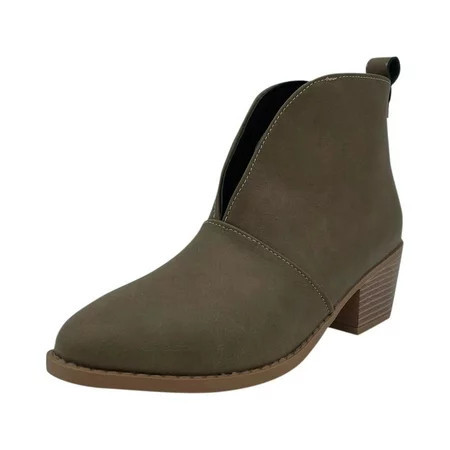 Ankle Boots for Women Womens Boots No Heel Leather Chunky Women s Shorts Boots Women Boots Size 11 Retro Shoes Leather Boots | Walmart (US)