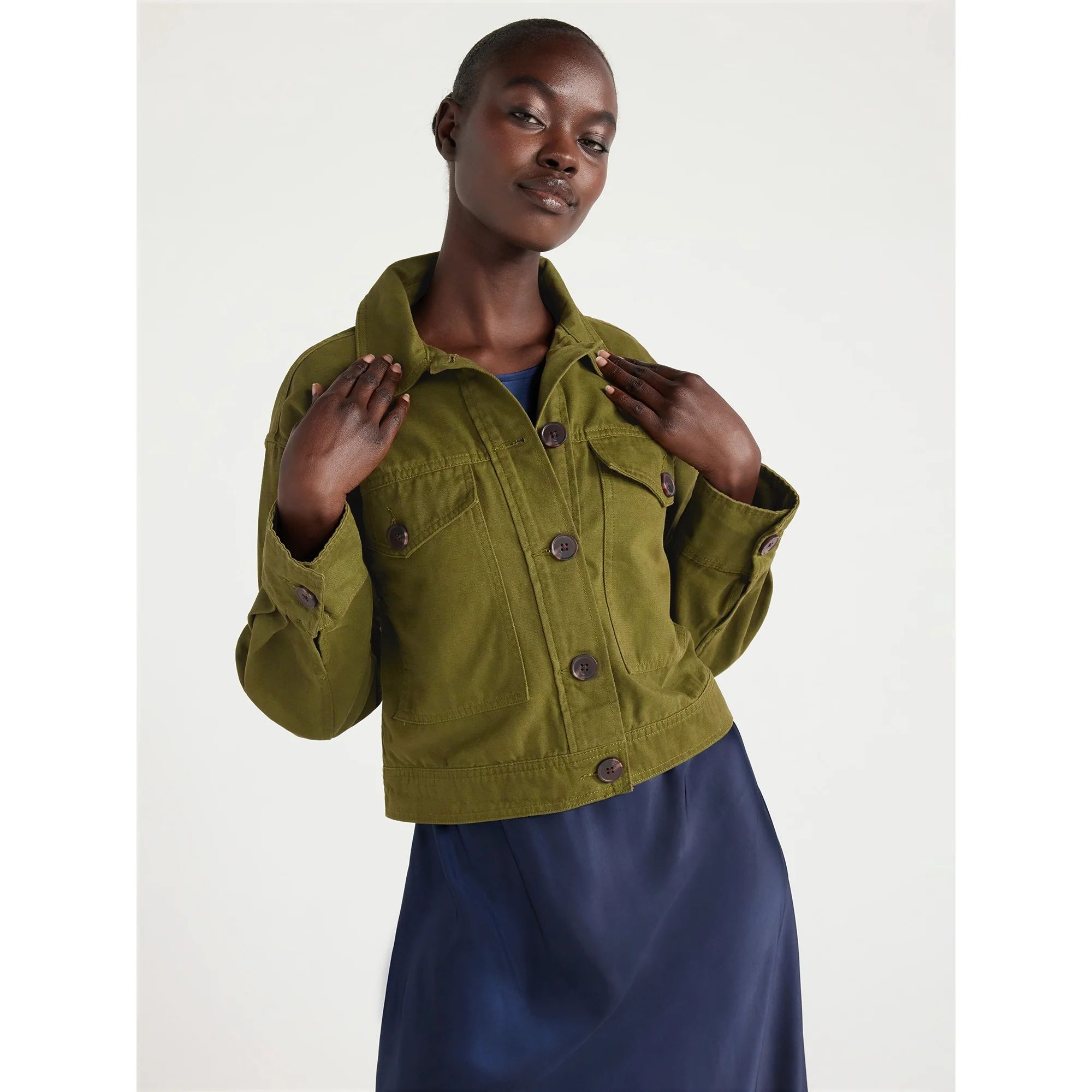 Free Assembly Women's Utility Jacket, Sizes XS-XXXL - Walmart.com | Walmart (US)