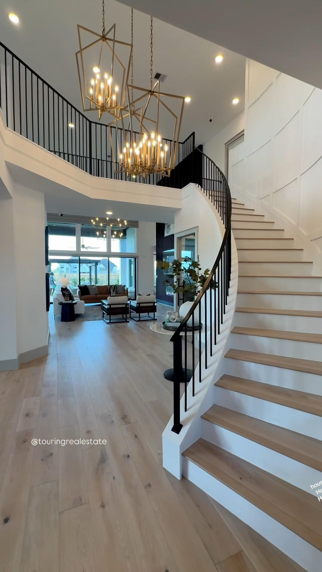 ✨ WAIT UNTIL YOU SEE THIS STAIRCASE ✨
If you love model home tours, luxury home inspo, and swoon-worthy interior design, this one is for you. From the dramatic spiral staircase 🌀 to the floor-to-ceiling windows 🪟, this modern home in Briarley (Montgomery, TX) is giving MAIN CHARACTER energy.

Not affiliated with the builder—just here to show you a stunning new construction home. 🏡✨

Built by David Weekley Homes, this beauty brings all the WOW:
✨ Grand entryway
✨ Waterfall kitchen island 🍴
✨ Warm woods + black & white accents 🖤🤍
✨ Modern open-concept layout
✨ Game + media room options 🎬🎲
✨ Sky-high ceilings ⬆️
✨ Cozy fireplace 🔥
✨ Dreamy walk-in closets 🤩
✨ TWO home offices 🖥️

The Mozart Floor Plan:
📐 4,675–4,994 sq ft
🛏 4–5 bedrooms
🛁 4.5 baths
🚗 3-car garage
🎬 1–2 media rooms
💰 Starting at $804,990*
The model shown includes upgrades (yes—added cost), but they take the design to another level.

✨ Why new construction?
⚡ Energy efficiency
🎨 Modern design
🛠 Lower maintenance
📐 A layout made for your lifestyle

Briarley blends timeless charm, community feel, and luxury touches that make every corner feel like home.
💡 Love the home decor? Shop similar items—neutral home decor, living room finds, kitchen accents, and more—through my LTK. 🛋🪞🕯
If this tour gave you heart eyes, share it with your house-hunting bestie or your design-obsessed friend. 😍
Follow for more home decor, interior design, and modern home inspo. And be a gem 💎—send this to 3 friends… or your next peppermint mocha is on you! ☕

#LTKFindsUnder50 #LTKFindsUnder100 #LTKHome