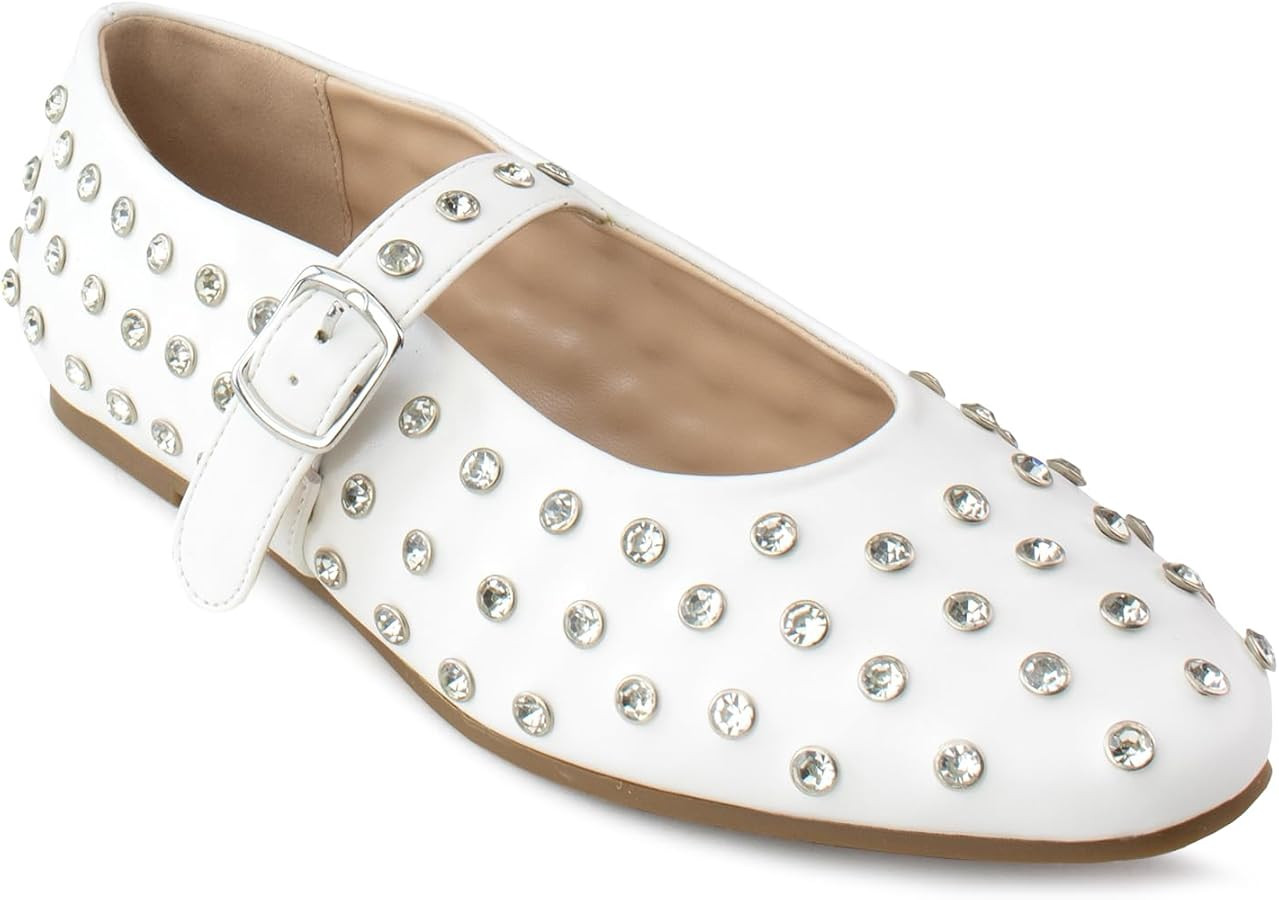 RF ROOM OF FASHION Mary Jane Ballet Flats - Extra Insole Cushion - Low Heel Comfort Casual Shoe | Amazon (US)