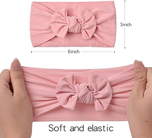 22 PCS Baby Headbands Soft Nylon Hairbands with Bows Girls Hair Accessories for Newborn Infant To... | Amazon (US)