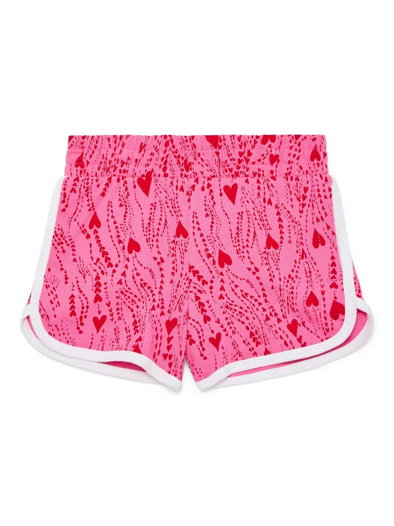 Wonder Nation Girls Dolphin Hem Shorts, Sizes 4-18 & Plus | Walmart (US)