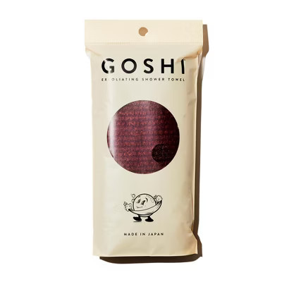 GOSHI Exfoliating Shower Towel for All Skin Types - Rip-Resistant, Exfoliating Washcloth , Brick Red | Target