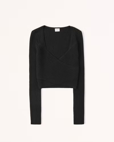 LuxeLoft Wrap Sweater Top | Abercrombie & Fitch (US)