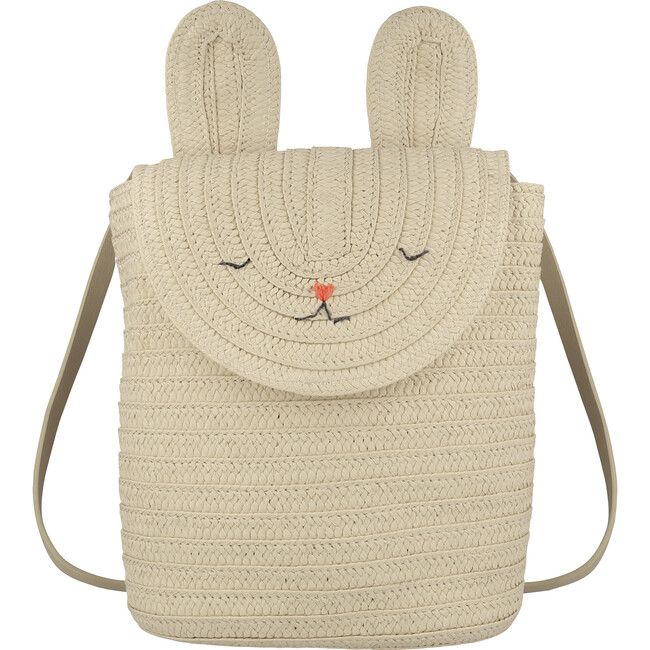 Raffia Bunny Backpack | Maisonette